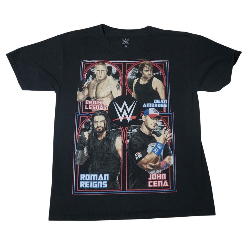 WWE 2017 John Cena, Roman Reign, Brock Lesnar, Dean Ambrose Kids T-Shirt